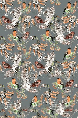 小碎花印花华亿平台图片