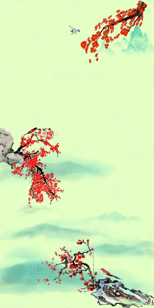 梅花印花华亿平台图片