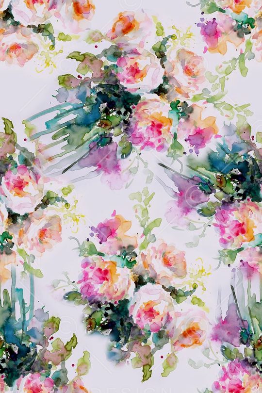 水彩印花华亿平台图片