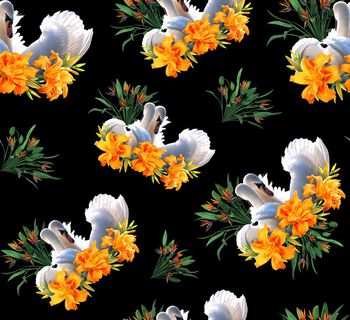 1193651-天鹅天堂鸟花卉1