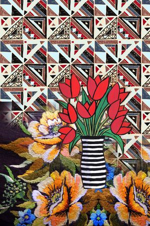 几何印花华亿平台图片