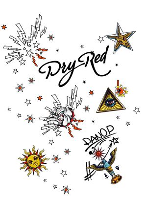 闪电五角星印花华亿平台图片