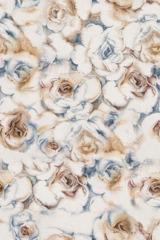 褪色花卉印花华亿平台图片