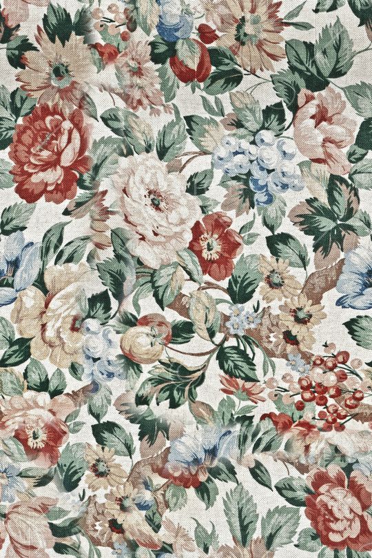 水彩花卉印花华亿平台图片