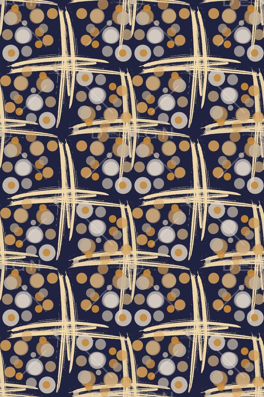 圆圈与波点印花华亿平台图片