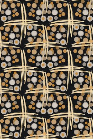 圆圈与波点印花华亿平台图片