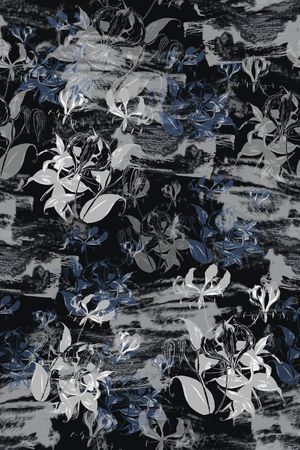 青蓝雅韵系列印花华亿平台图片