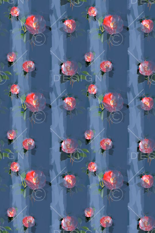 抽象花卉印花华亿平台图片