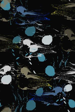 抽象花卉印花华亿平台图片