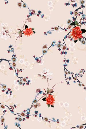 古典花纹印花华亿平台图片