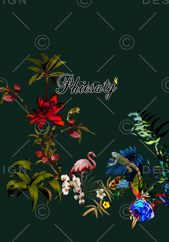 花朵花卉叶子印花华亿平台图片