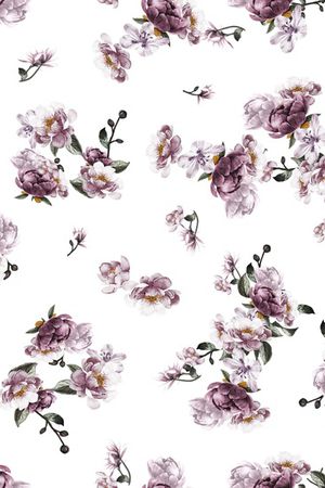 水彩花卉印花华亿平台图片