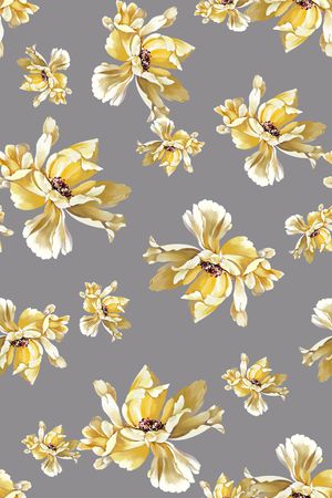 彩底花卉印花华亿平台图片