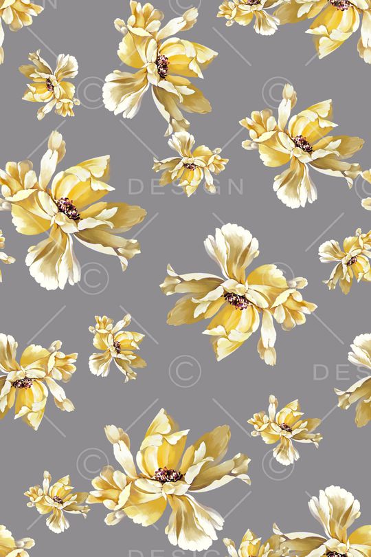 彩底花卉印花华亿平台图片