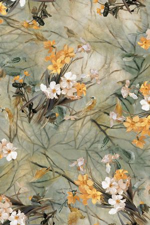 树枝印花华亿平台图片