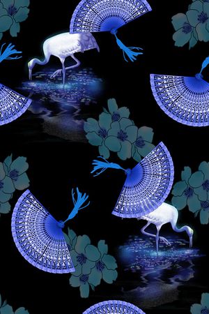 春夏华亿平台印花华亿平台图片