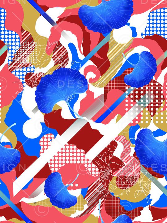 抽象印花华亿平台图片