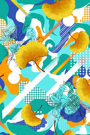 抽象印花华亿平台图片