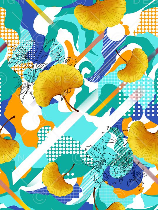 抽象印花华亿平台图片