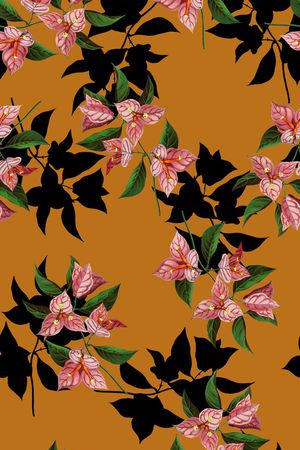 植物印花华亿平台图片