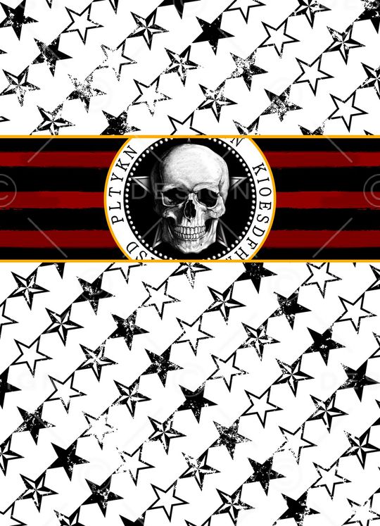 手绘条纹圆圈印花华亿平台图片