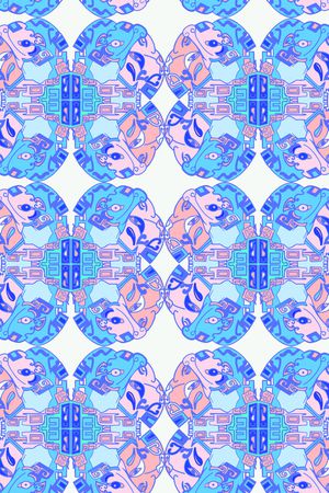 传统纹样印花华亿平台图片