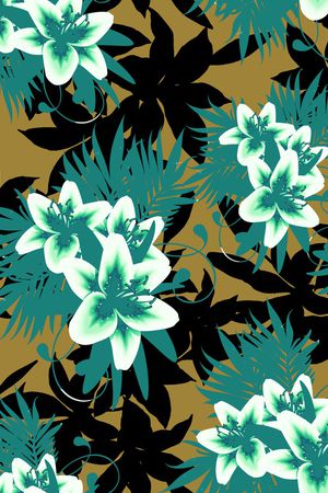 绿植树叶印花华亿平台图片