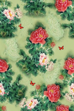 旗袍印花华亿平台图片