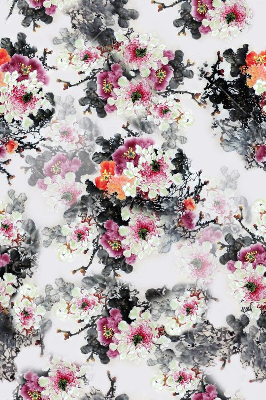 旗袍印花华亿平台图片