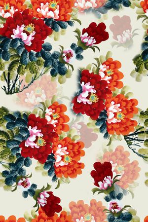 旗袍印花华亿平台图片