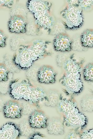 旗袍印花华亿平台图片