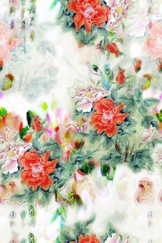 旗袍印花华亿平台图片