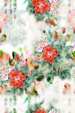 旗袍印花华亿平台图片