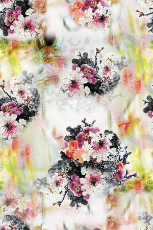 旗袍印花华亿平台图片