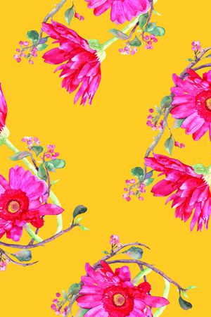 手绘花卉印花华亿平台图片