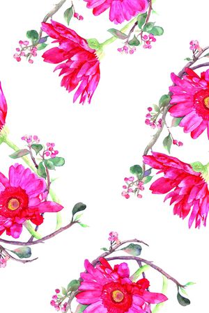 手绘花卉印花华亿平台图片