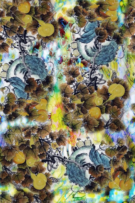 仙鹤印花华亿平台图片