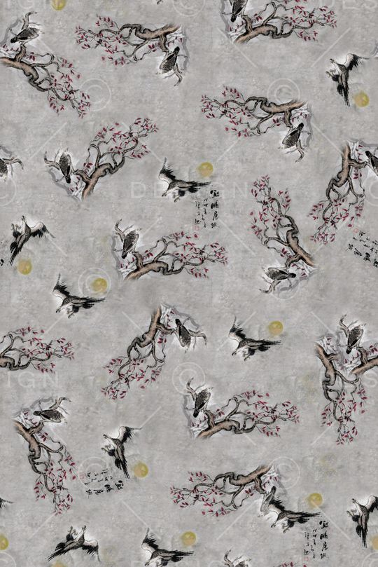 中国风印花华亿平台图片