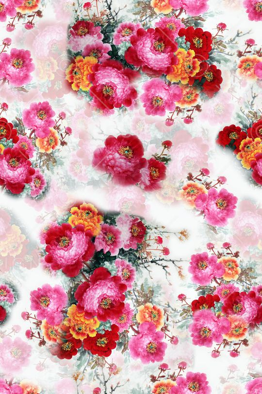 旗袍印花华亿平台图片