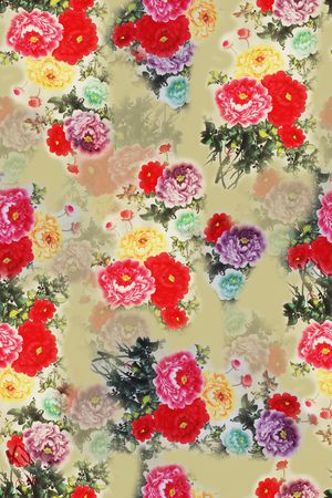 旗袍印花华亿平台图片