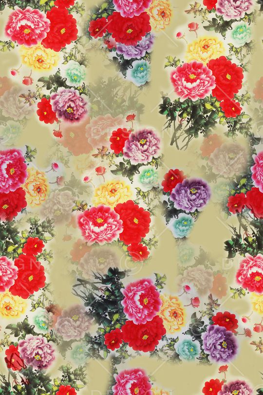 旗袍印花华亿平台图片