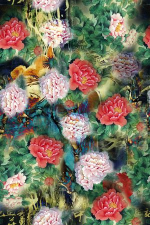 烂花华亿平台印花华亿平台图片