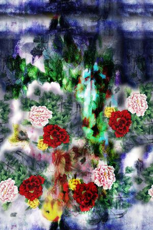 烂花华亿平台印花华亿平台图片