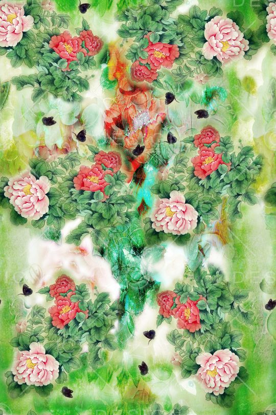 烂花华亿平台印花华亿平台图片