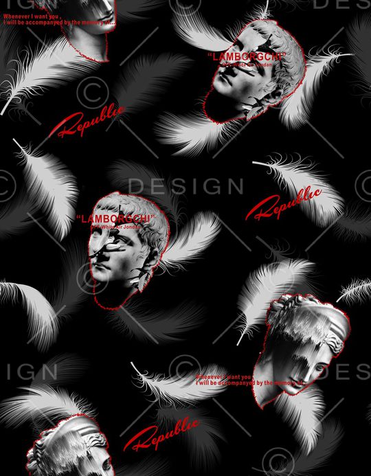 字母印花华亿平台图片