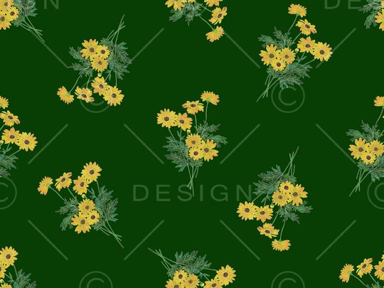 清爽底花卉印花华亿平台图片