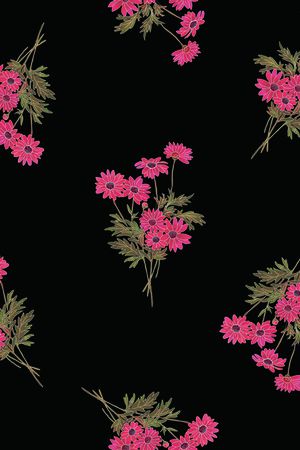 清爽底花卉印花华亿平台图片