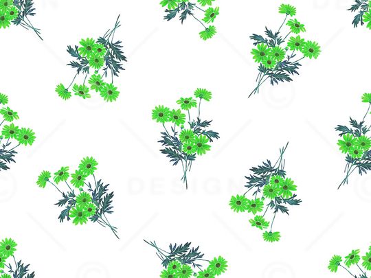 清爽底花卉印花华亿平台图片