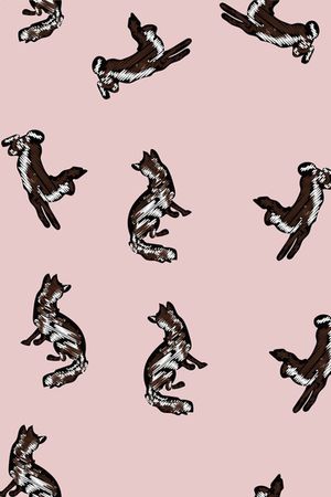 狐狸印花华亿平台图片