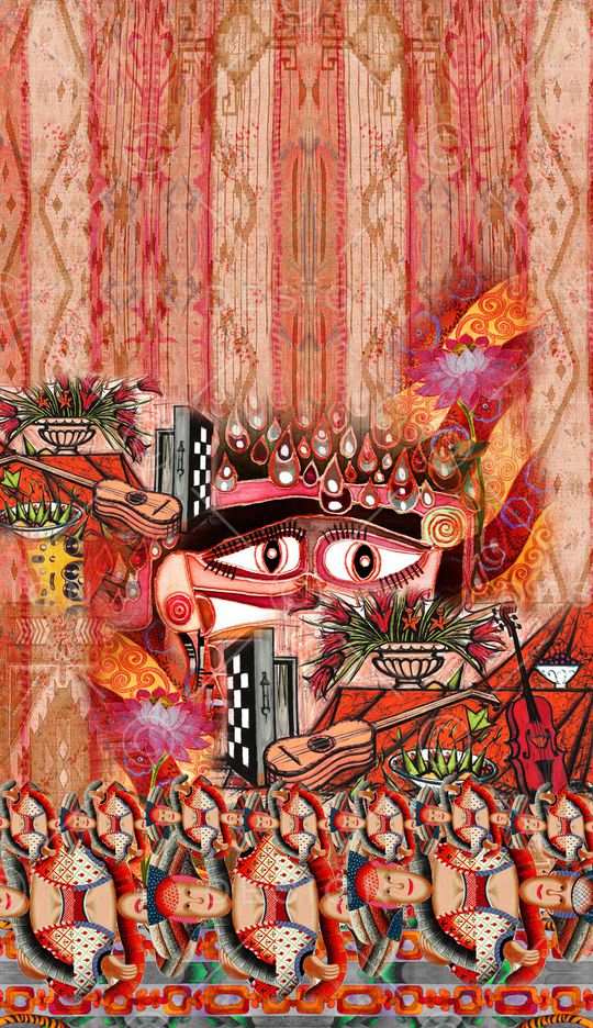 定位花印花华亿平台图片